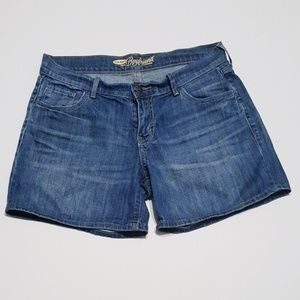 Boyfriend Fit Denim Shorts